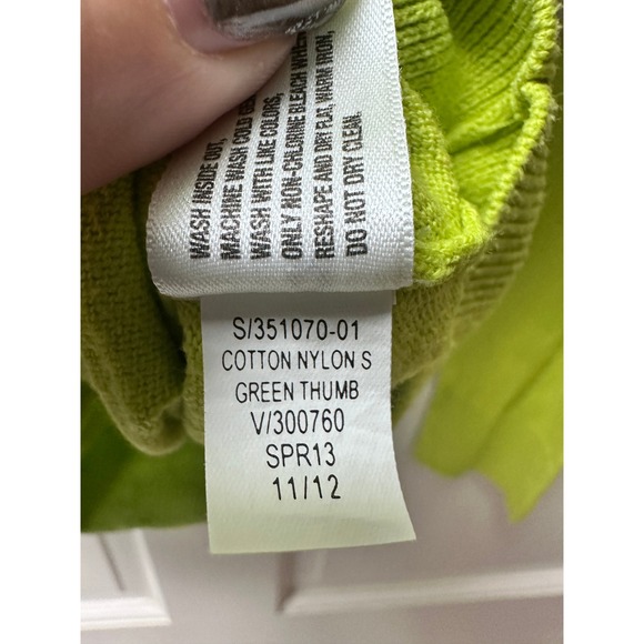 Gap Green Thumb V-Neck Button Cardigan Sweater Medium - Picture 5 of 6